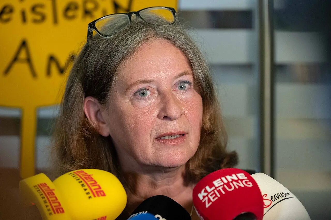 Elke Kahr, maire de Graz