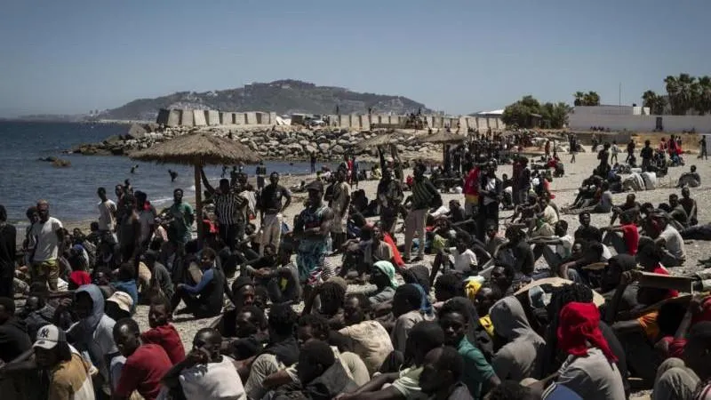 Le ministère de l'Intérieur espagnol communique le nombre de migrants entrés à Ceuta